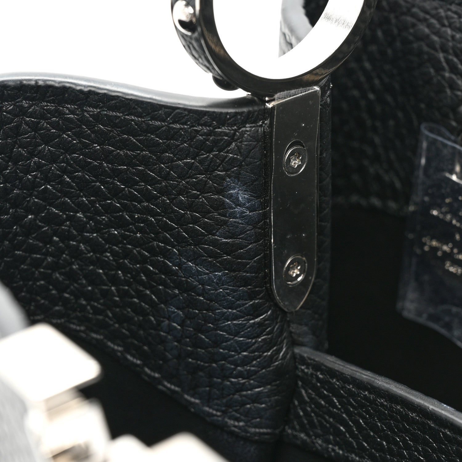 Louis Vuitton LV x YK Taurillon Flower Capucines BB Black 11 of 12