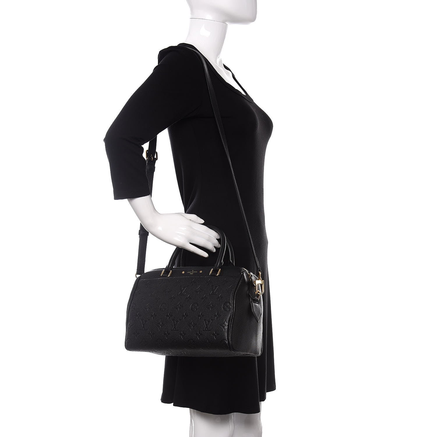 Louis Vuitton Empreinte Speedy Bandouliere 25 NM Black 2 of 10