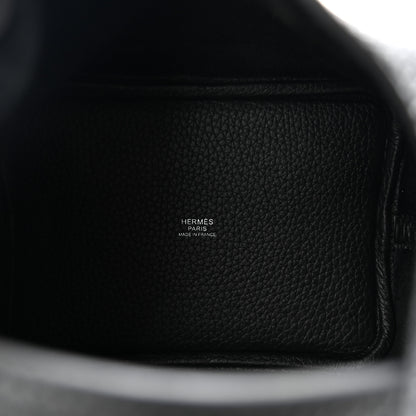 Hermes Taurillon Clemence Monochrome Picotin Lock 18 PM Black 5 of 10