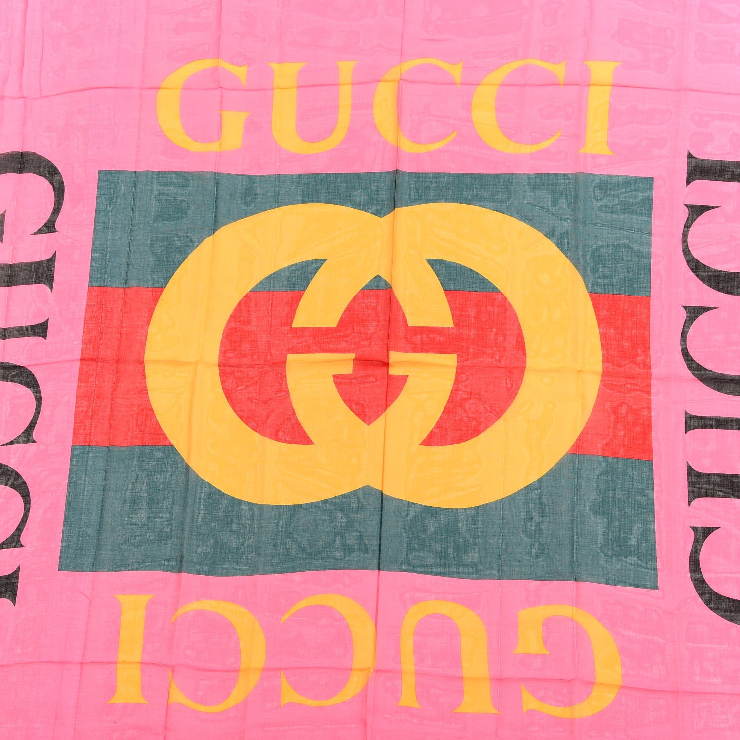 Gucci Modal Silk Gucci Two Shawl Fuxia 2 of 3