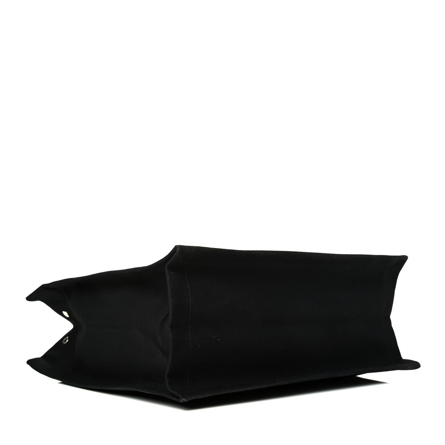 Saint Laurent Linen Calfskin Rive Gauche North South Tote Black 3 of 6