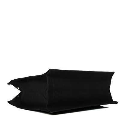 Saint Laurent Linen Calfskin Rive Gauche North South Tote Black 3 of 6
