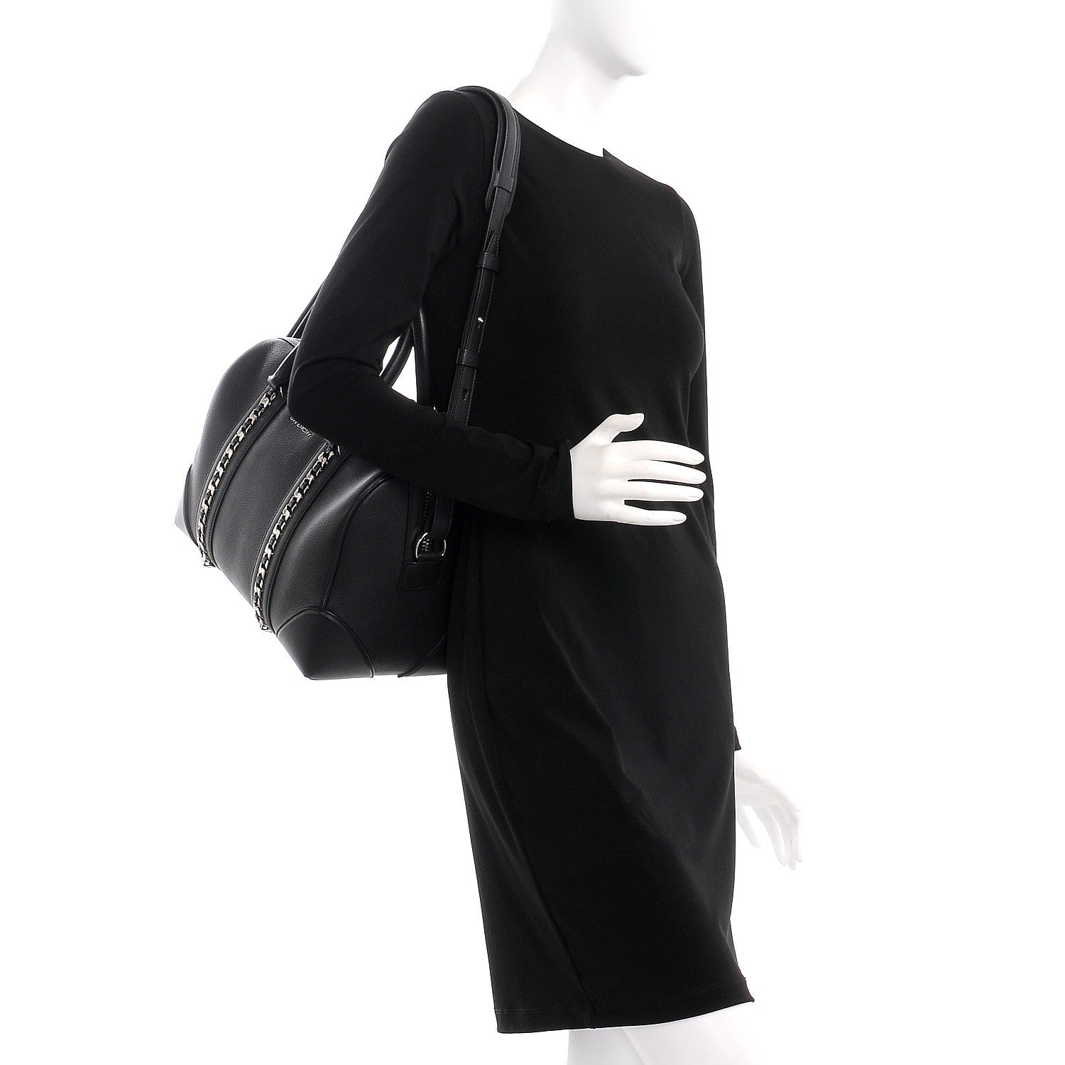 Givenchy Sugar Goatskin Medium Chain Animation Lucrezia Black 2 of 11