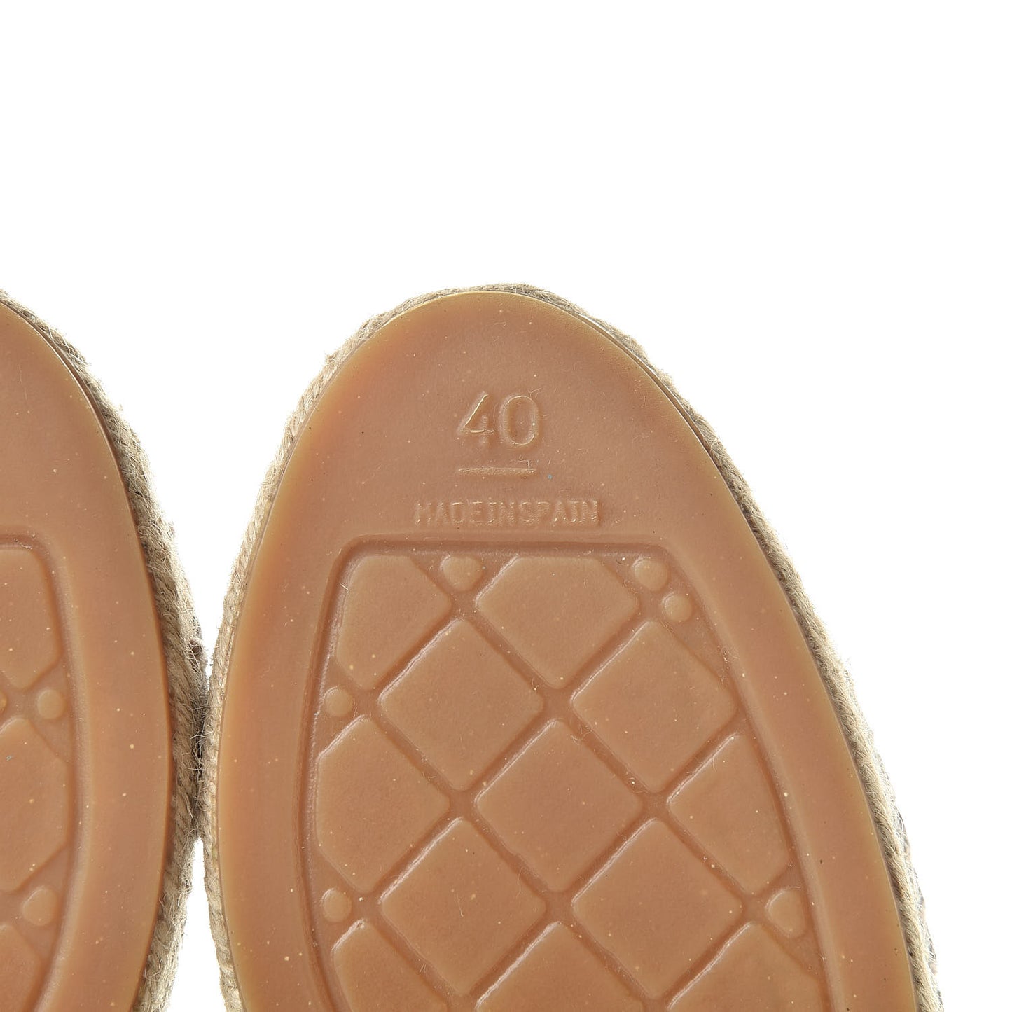 Linen CC Espadrilles 40 Beige Black