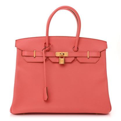 Hermes Epsom Birkin 35 Flamingo 1 of 12