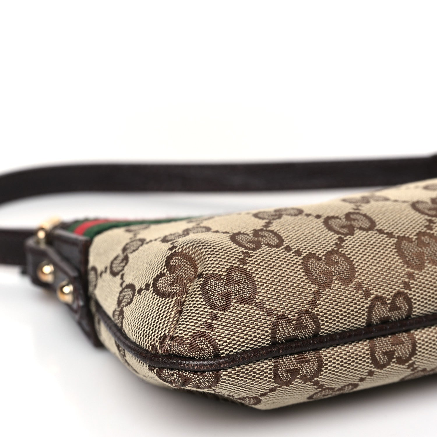 Gucci Monogram Web Pochette Dark Brown 8 of 10
