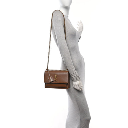Saint Laurent Smooth Calfskin Medium Monogram Sunset Satchel Satchel Fox 2 of 11