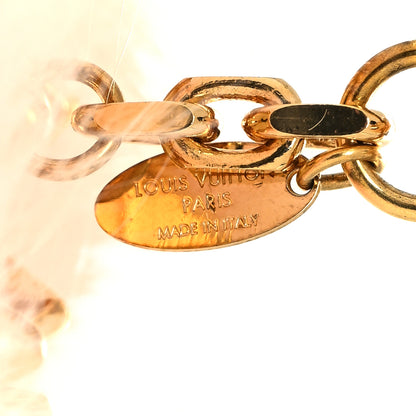 Louis Vuitton Mink Fur Fluffy Bag Charm Pink 3 of 4