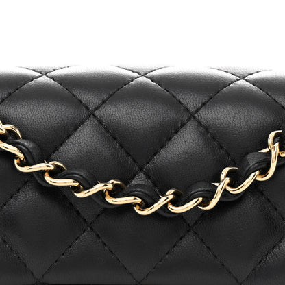 Chanel Lambskin Quilted Mini Rectangular Flap Black 8 of 12