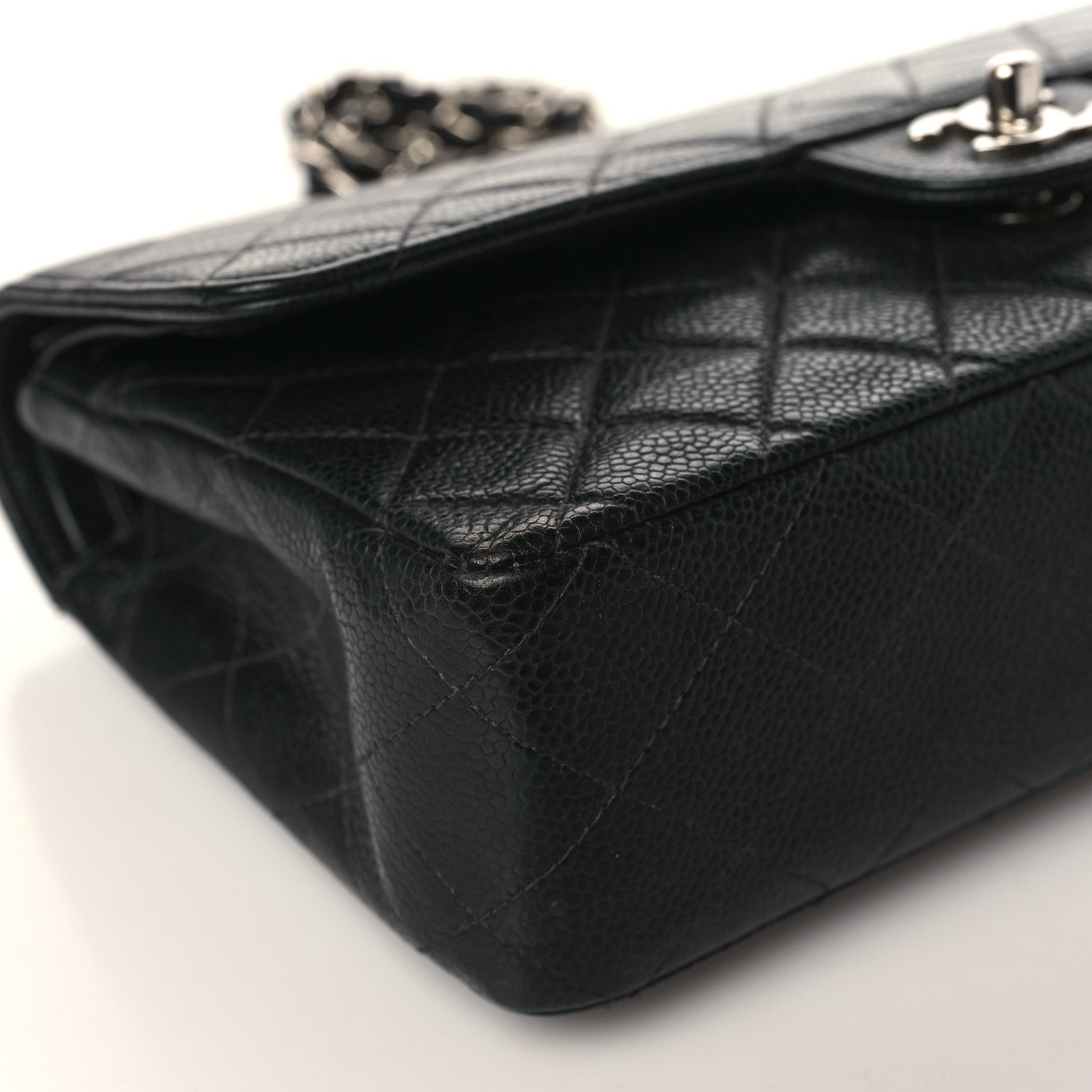 Chanel Caviar Quilted Medium Double Flap Black 8 of 9