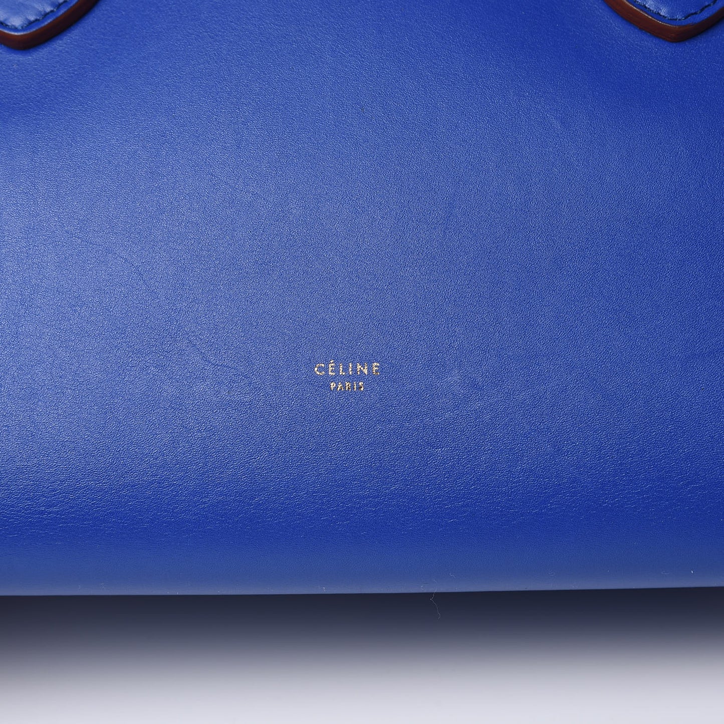 Natural Calfskin Medium Tie Knot Tote Indigo