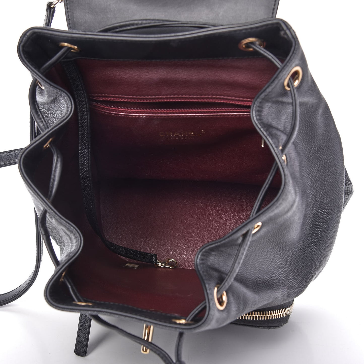 Caviar Quilted Business Affinity Backpack Black