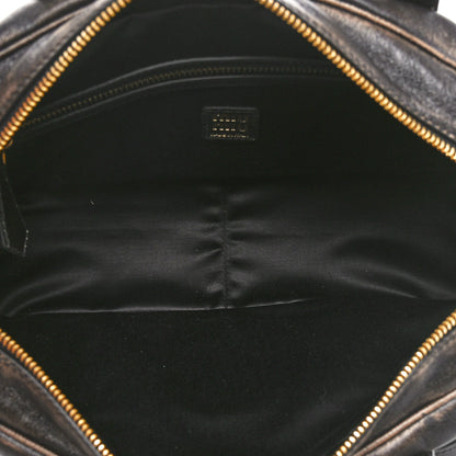 Miu Miu Distressed Nappa Shoulder Bag Sand Coffee 5 of 9