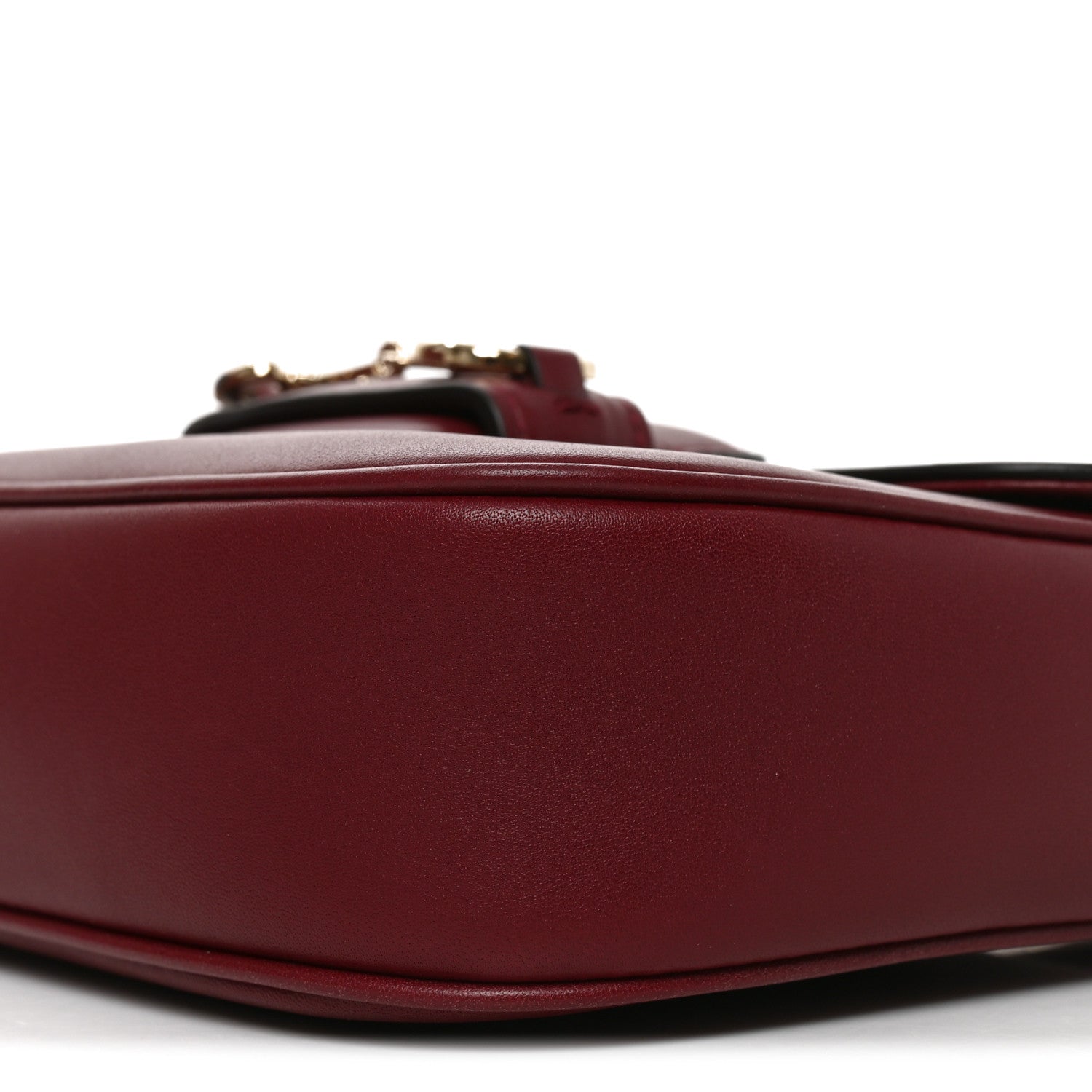 Gucci Arabella Calfskin Horsebit 1955 Shoulder Bag Rosso Ancora 10 of 11