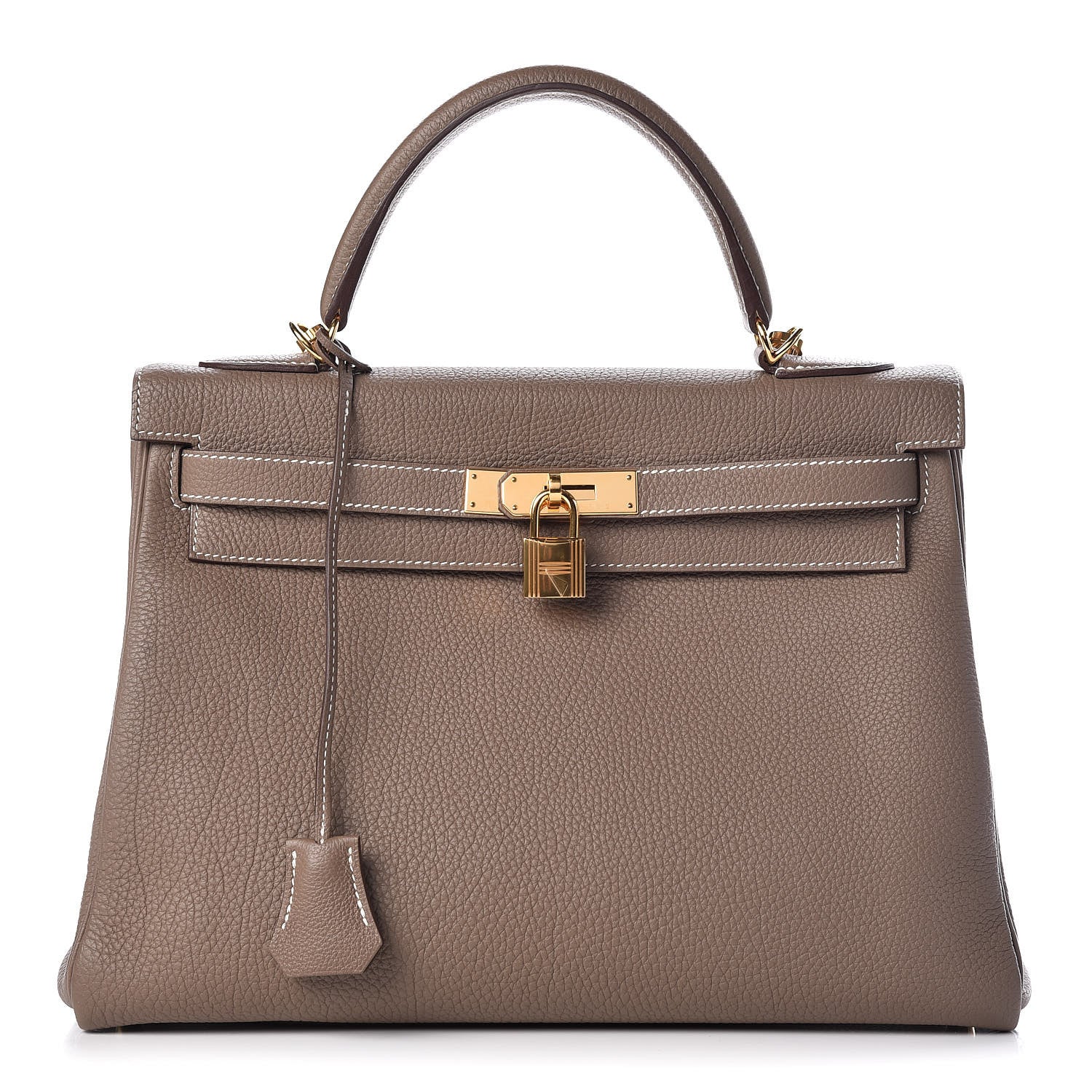 Hermes Togo Kelly Retourne 32 Etoupe 1 of 38