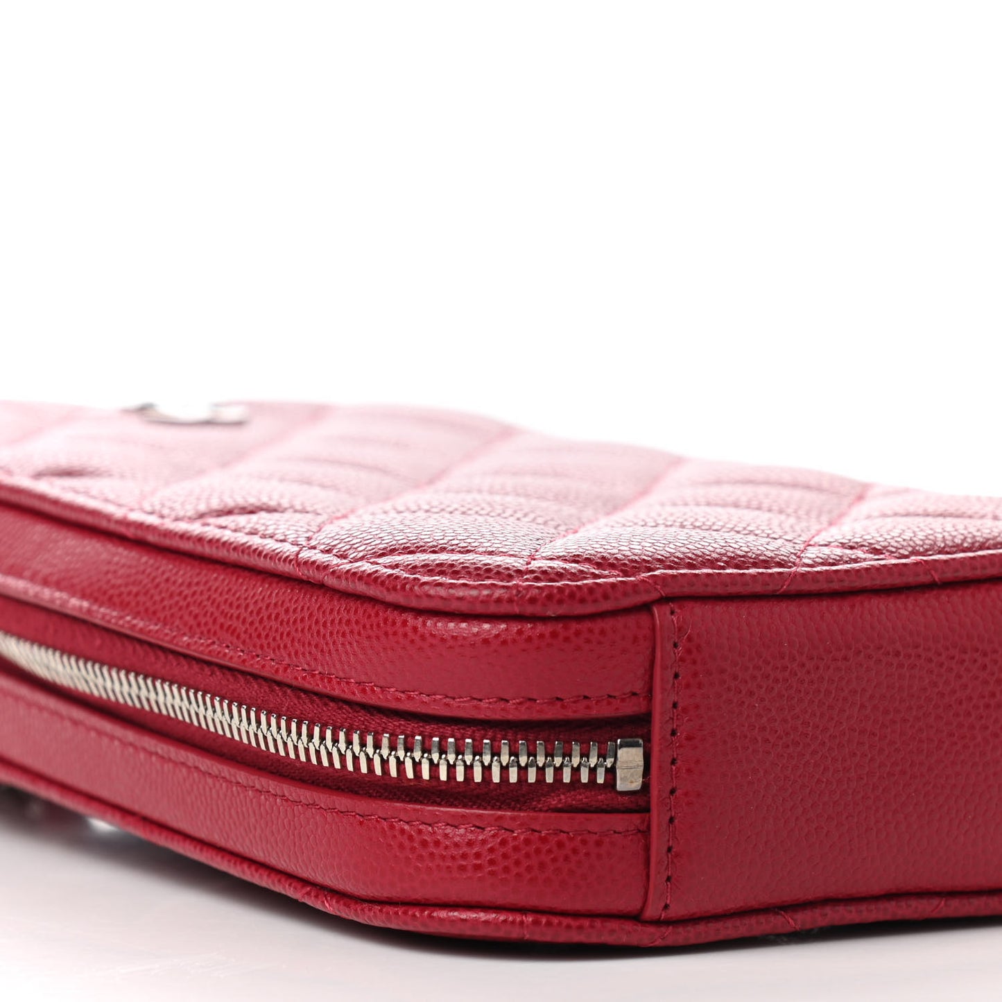 Caviar Quilted Phone Holder Wallet On Chain WOC Red