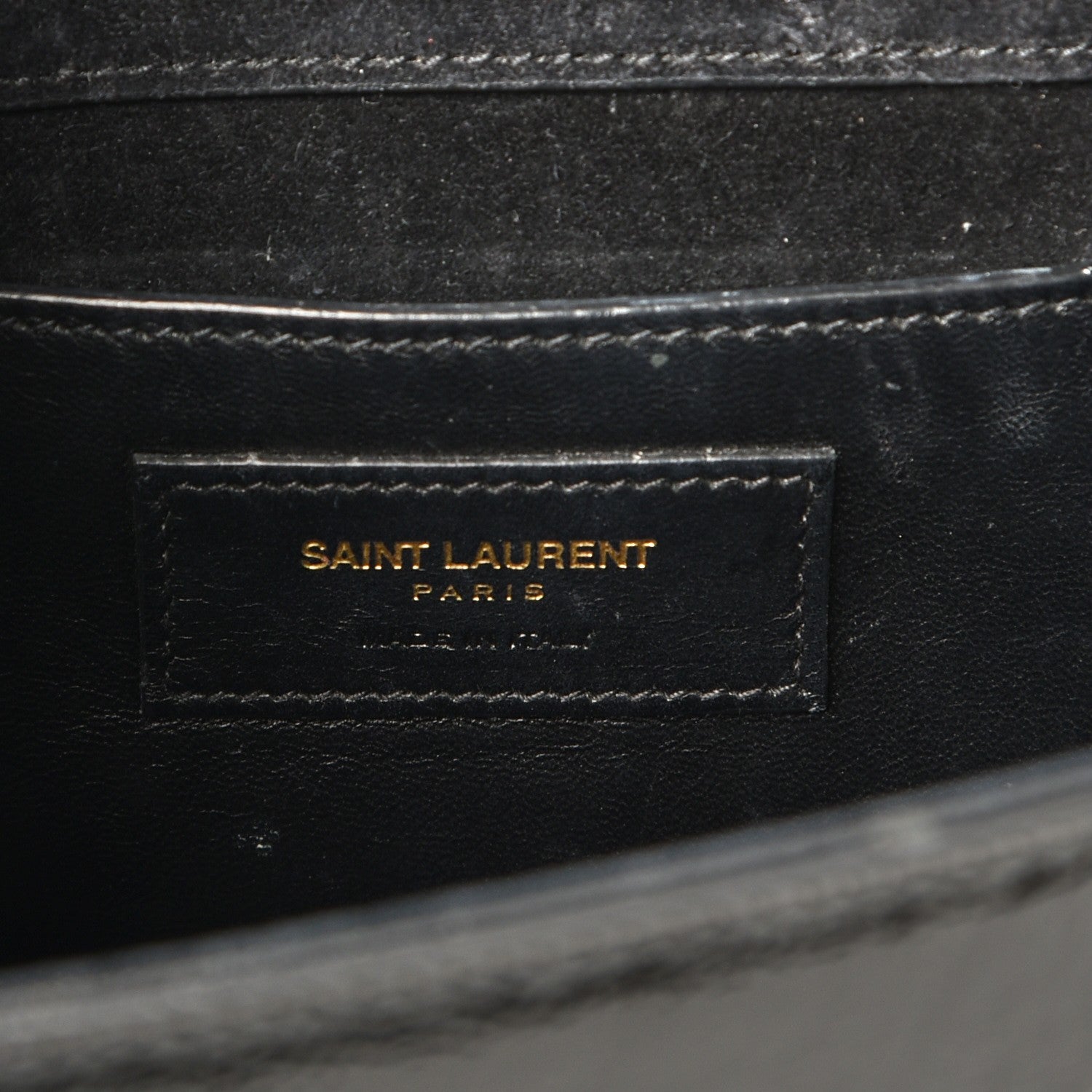 Saint Laurent Patent Medium Monogram Kate Satchel Black 6 of 7