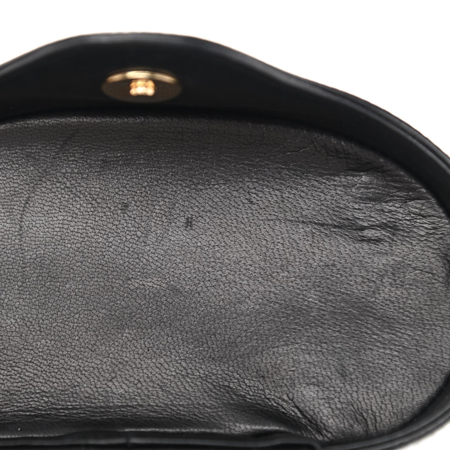 Lambskin Quilted Small Tassel Shoulder Bag Black