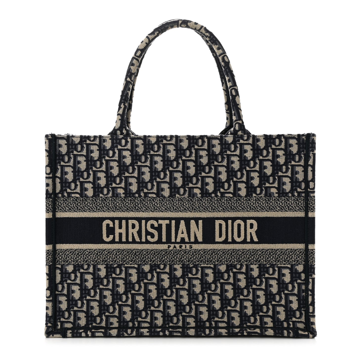 Oblique Medium Book Tote Blue Multicolor