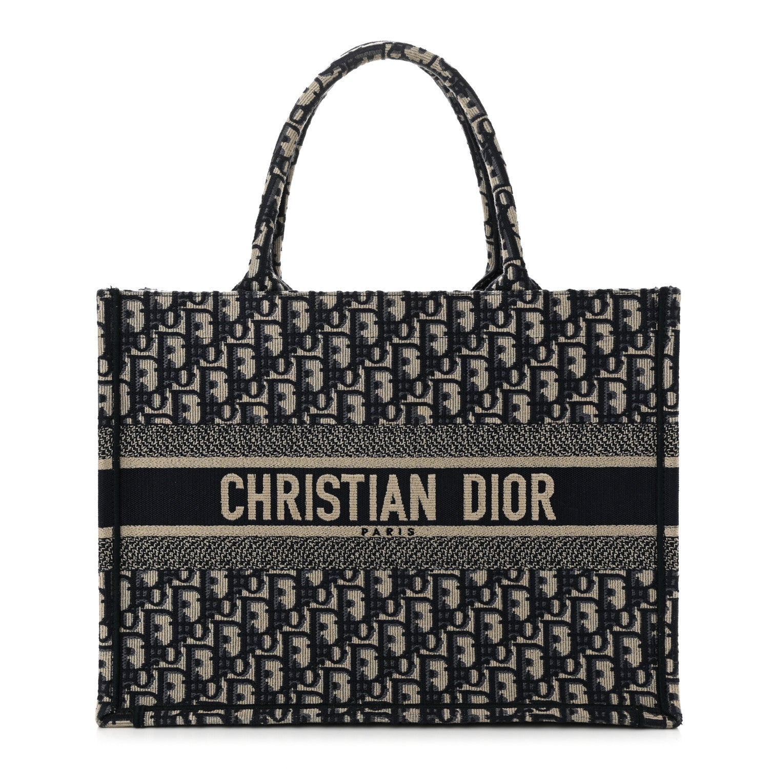 Christian Dior Oblique Medium Book Tote Blue Multicolor 1 of 10