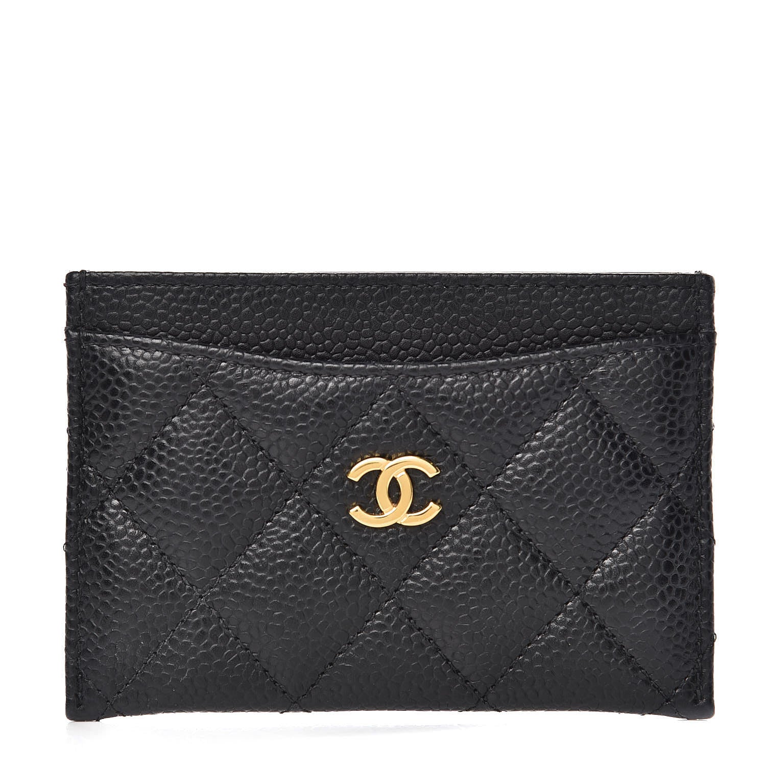 Chanel Caviar Quilted Card Holder Black 1 of 8