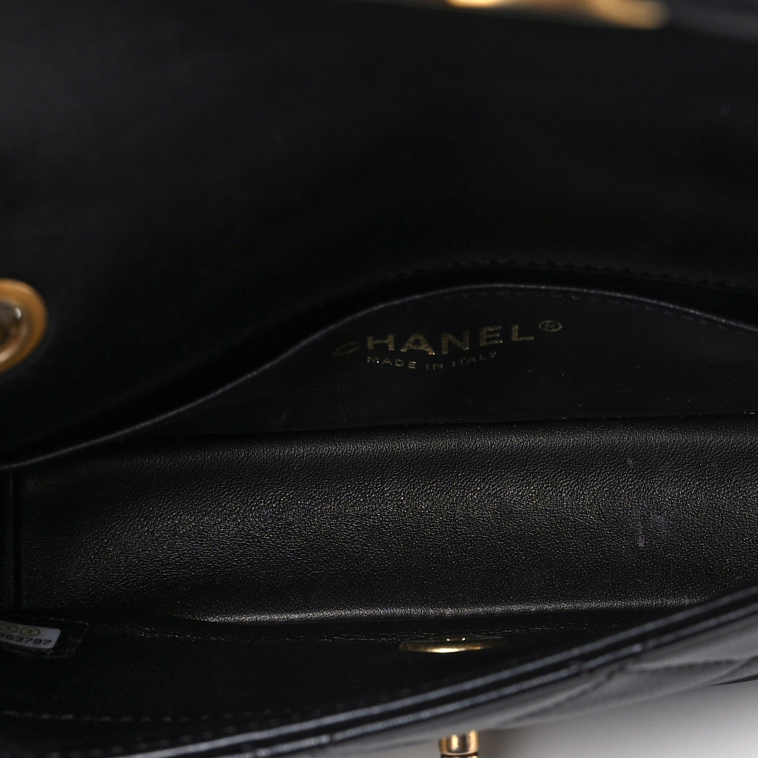 Chanel Shiny Lambskin Small Chain Is More Flap Black 5 of 7