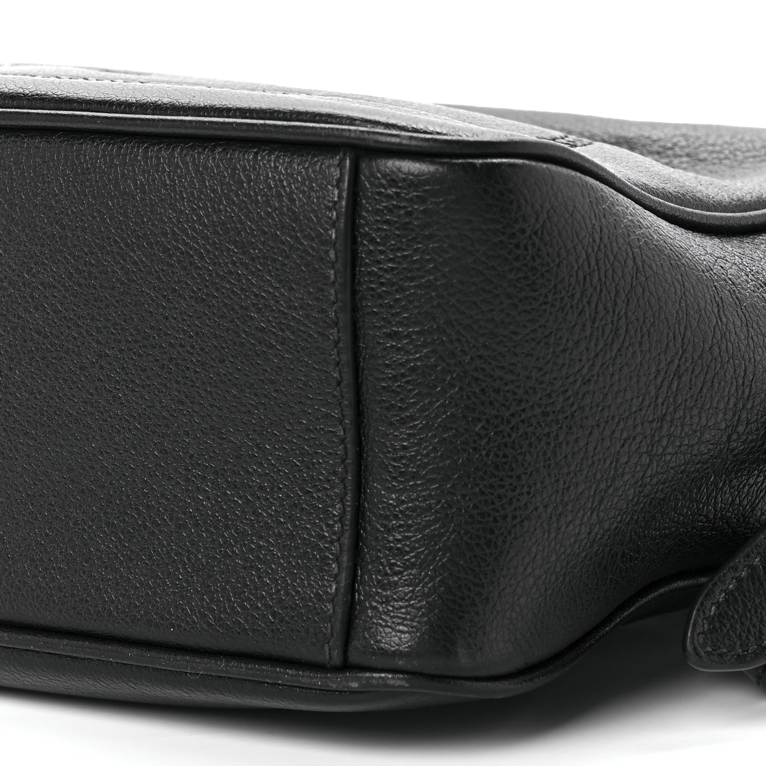 Prada Glace Calfskin Embossed Logo Crossbody Black 9 of 10