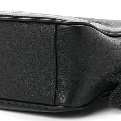 Prada Glace Calfskin Embossed Logo Crossbody Black 9 of 10