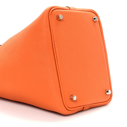 Hermes Taurillon Clemence Picotin Lock 18 PM Orange 8 of 12