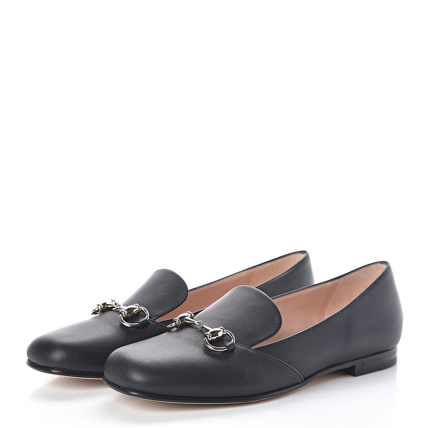 Calfskin Horsebit Loafers 37.5 Black