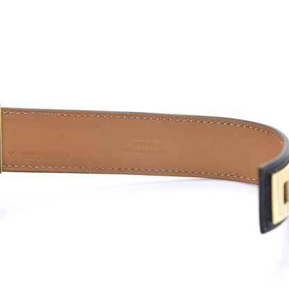Hermes Madame Calfskin Collier de Chien 24 Bracelet T1 Black 4 of 6