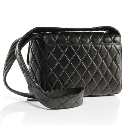 Chanel Lambskin Quilted CC Flap Shoulder Bag Black 3 of 8