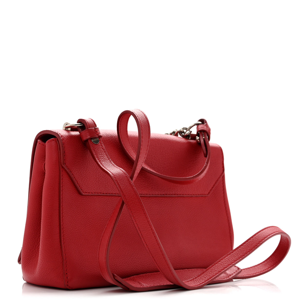 Calfskin Lockme II Chain Bag BB Rubis