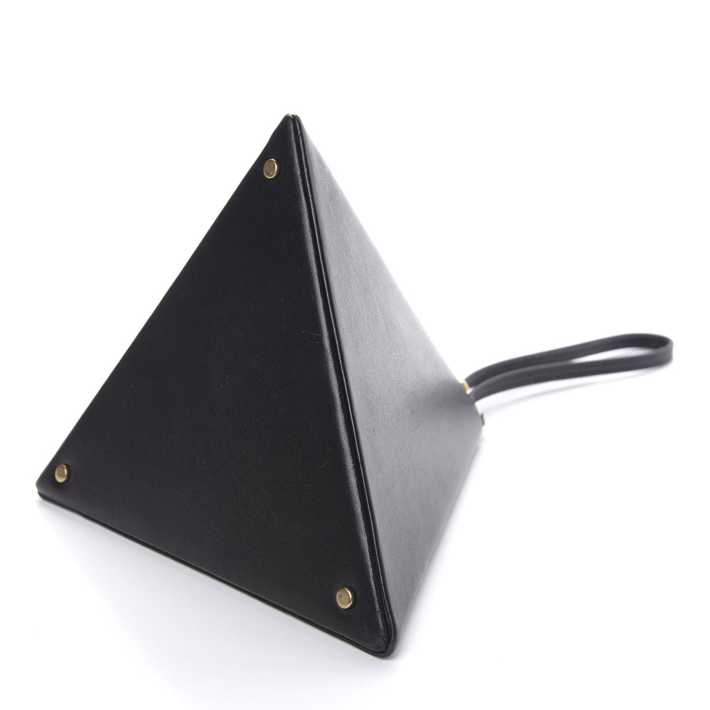 Lambskin Pyramid Clutch Black