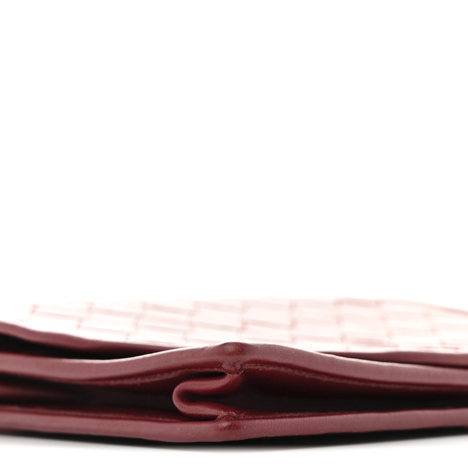 Bottega Veneta Nappa Intrecciato Flap Bag Burgundy 9 of 14