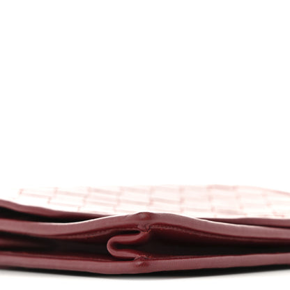 Bottega Veneta Nappa Intrecciato Flap Bag Burgundy 9 of 14