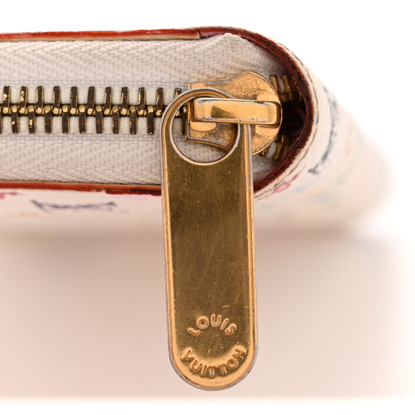 Monogram Multicolor Zippy Wallet White Litchi