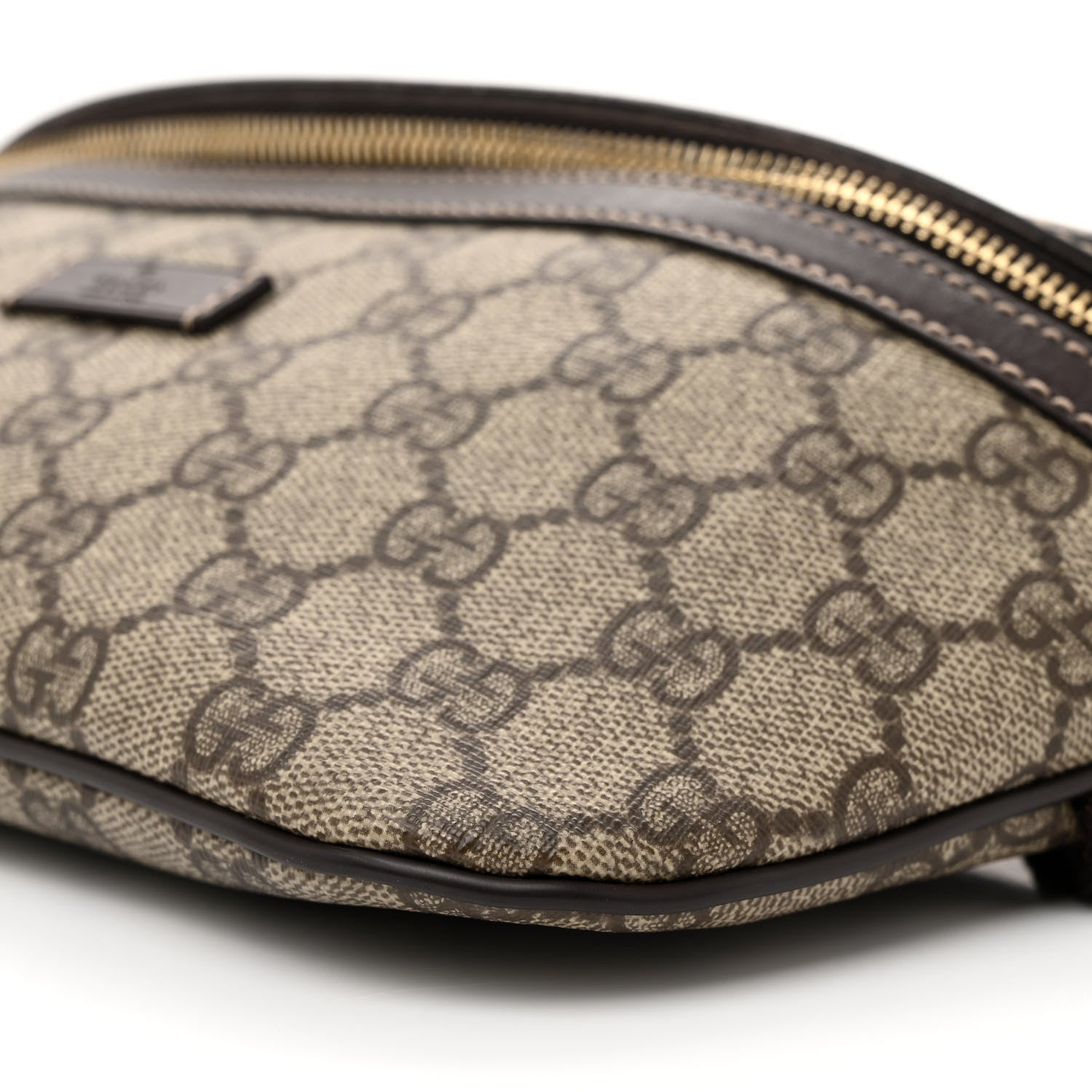 Gucci GG Supreme Monogram Belt Bag Dark Brown 11 of 13