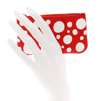Louis Vuitton LV X YK Empreinte Infinity Dots Key Pouch Red White 2 of 8