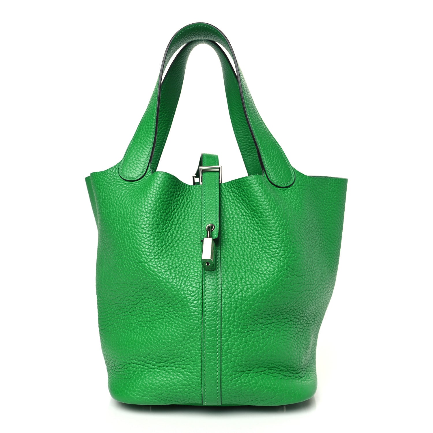 Hermes Taurillon Clemence Picotin Lock 22 MM Bambou 1 of 9