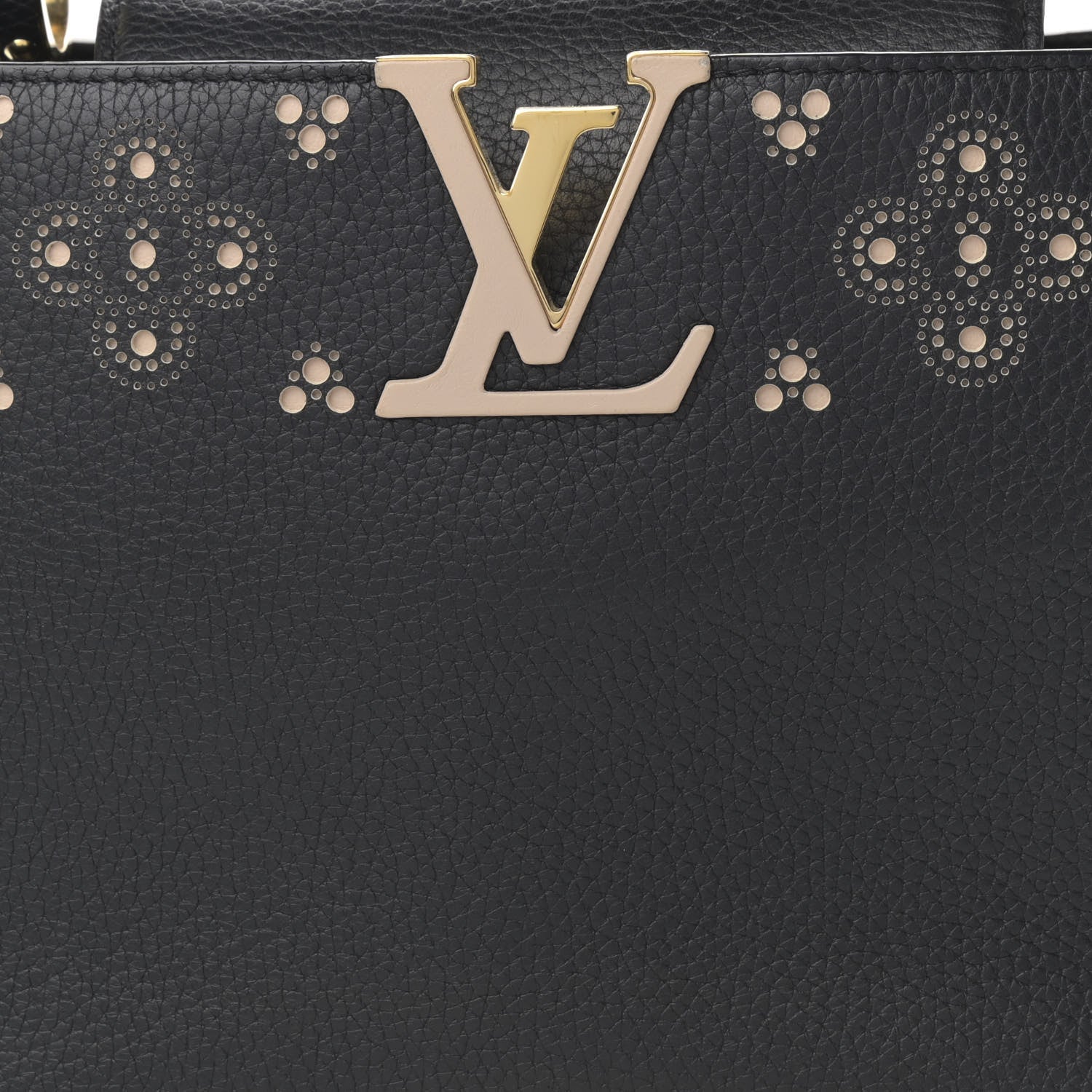Louis Vuitton Taurillon Sweet Brogues Capucines PM Black 7 of 11