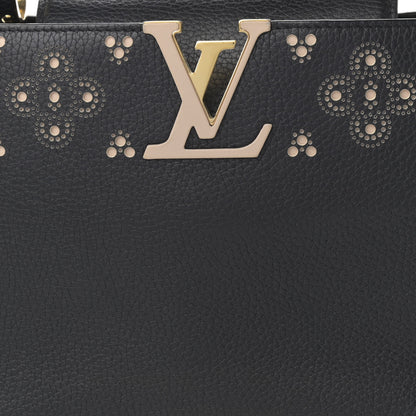 Louis Vuitton Taurillon Sweet Brogues Capucines PM Black 7 of 11