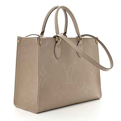 Louis Vuitton Empreinte Monogram Giant Onthego MM Tourterelle 3 of 13