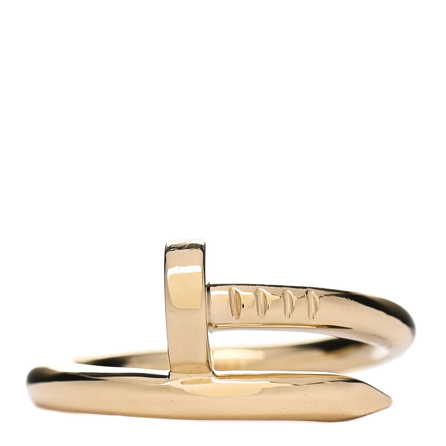 Cartier 18K Yellow Gold Juste Un Clou Ring 53 6.25 1 of 5