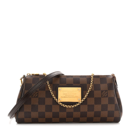 Louis Vuitton Damier Ebene Eva Clutch 1 of 10