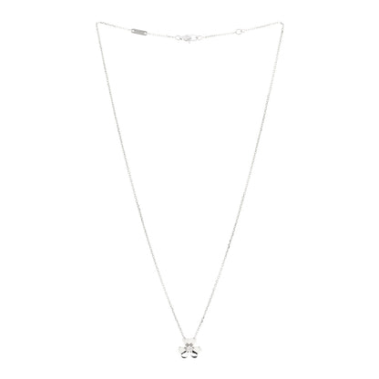 Van Cleef & Arpels 18K White Gold Diamond Mini Frivole Pendant Necklace 3 of 6