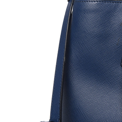Prada Saffiano Lux Medium Tote Bluette 14 of 15