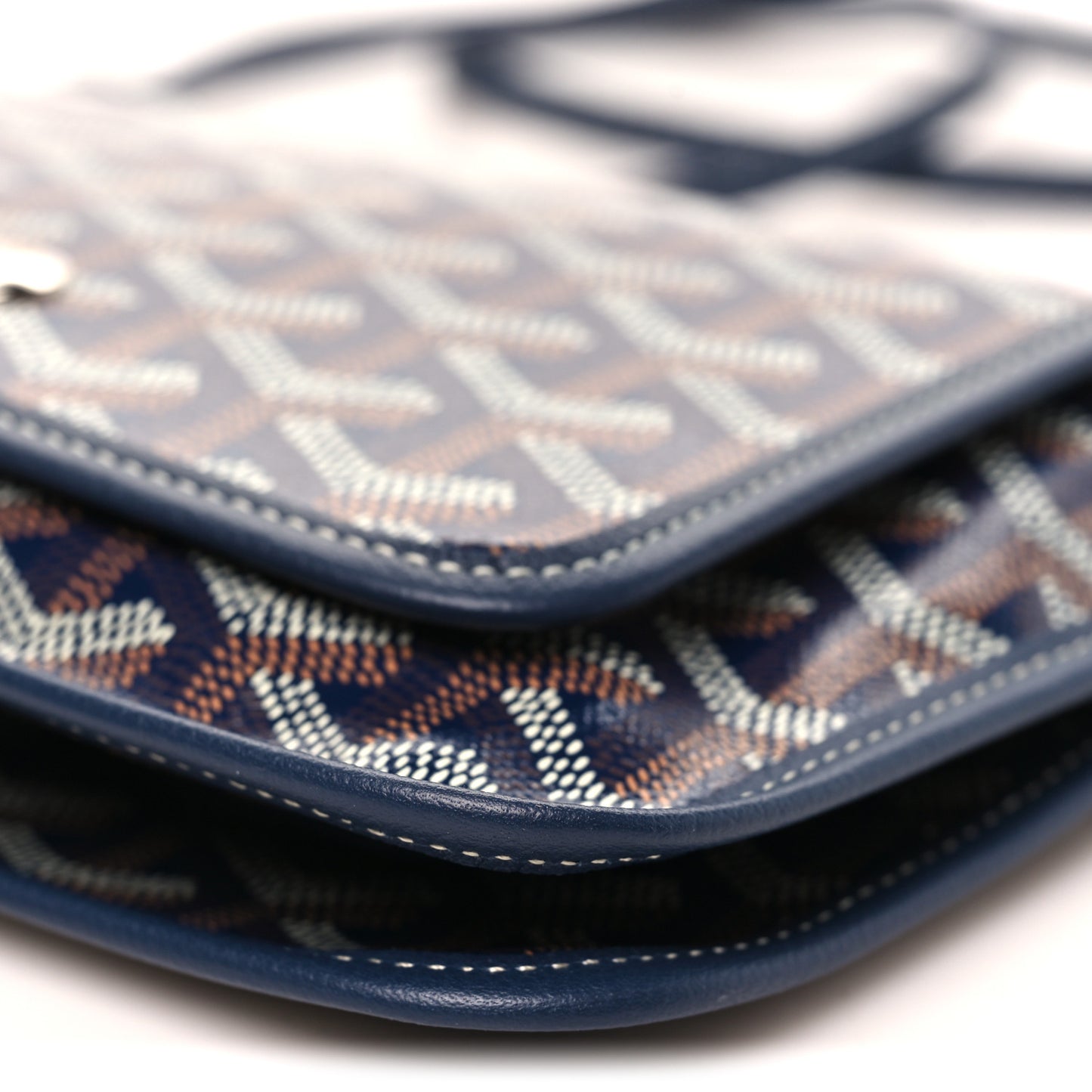 Goyardine Plumet Wallet Clutch Navy