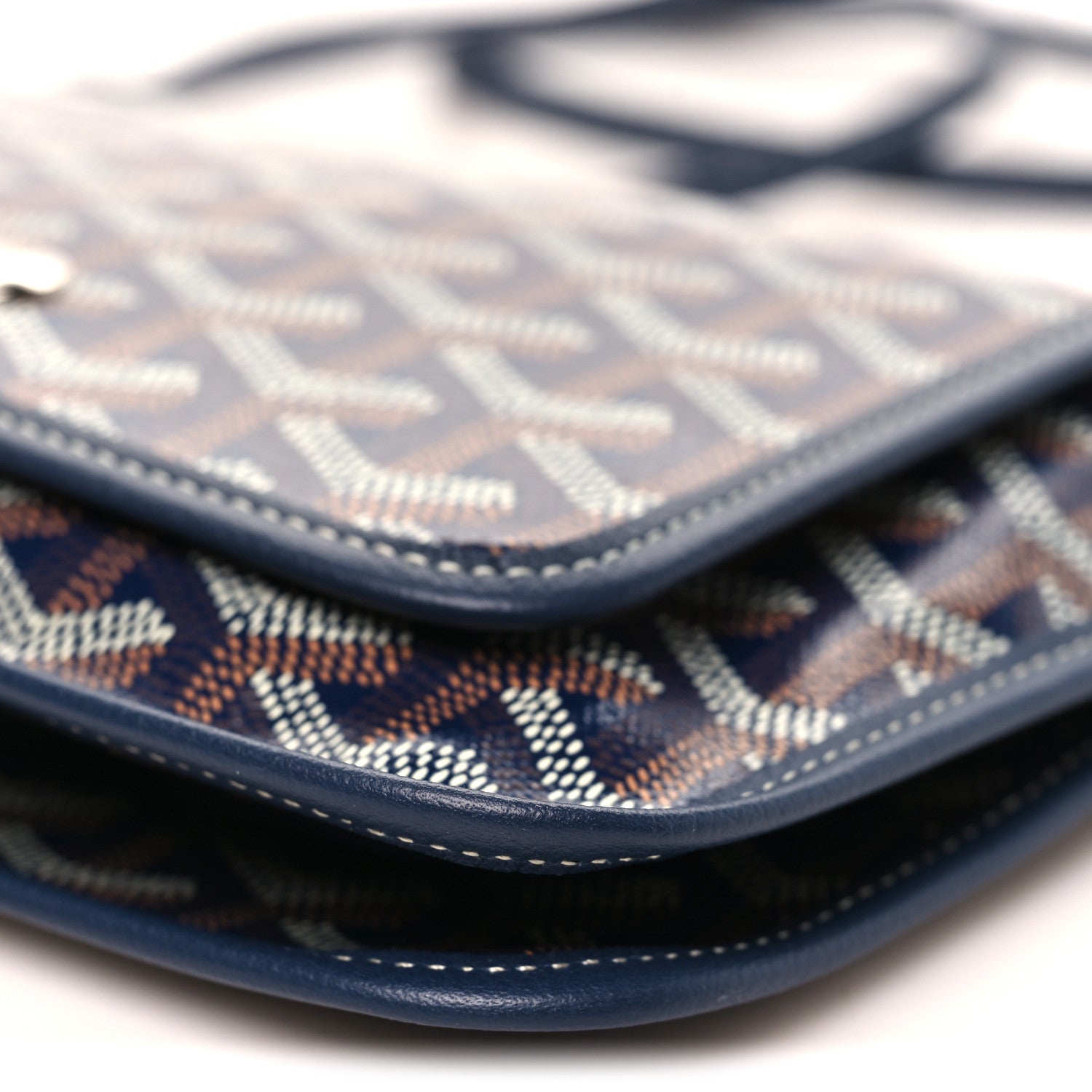 Goyard Goyardine Plumet Wallet Clutch Navy 9 of 9