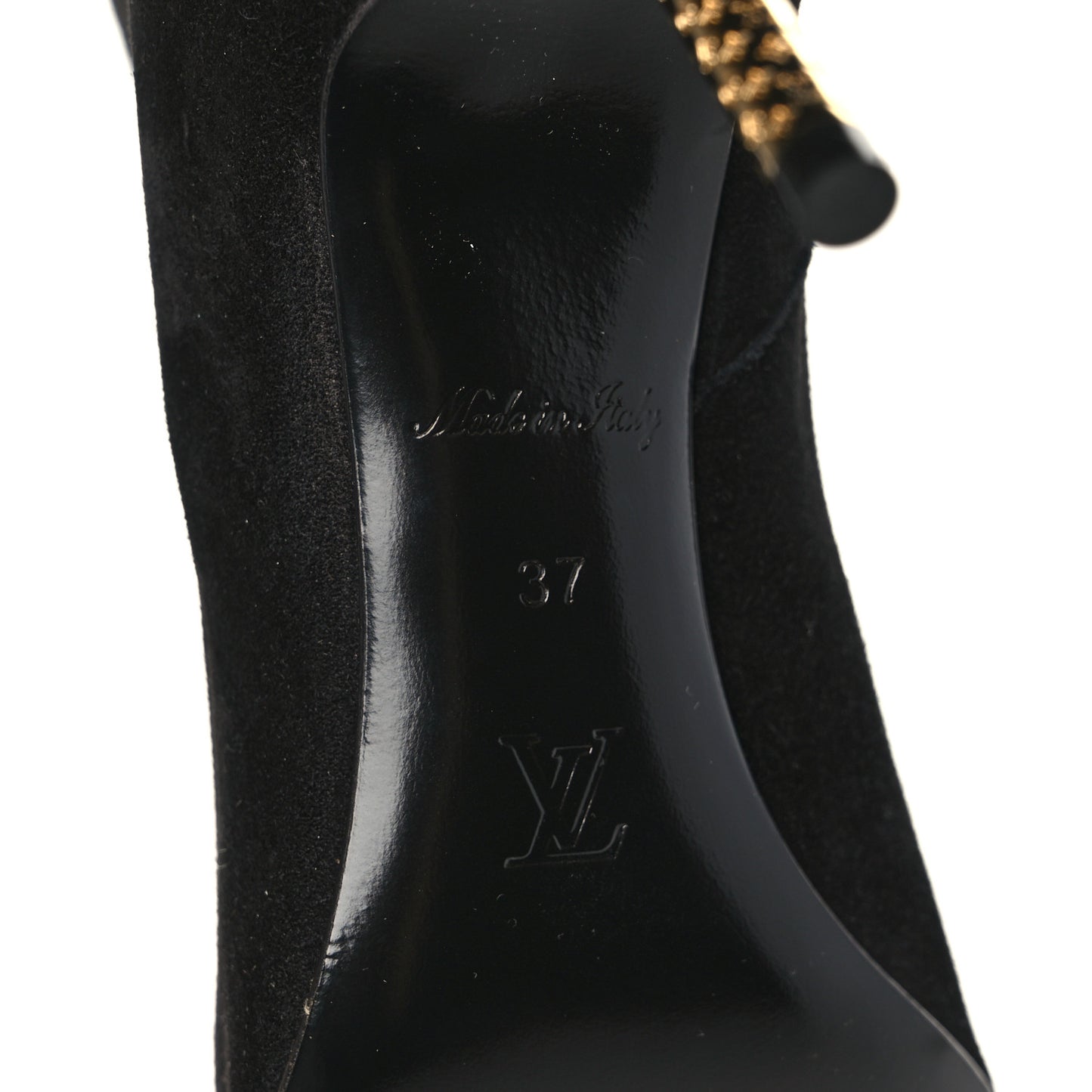 Calfskin Suede Monogram Ultimate Ankle Boots 37 Black